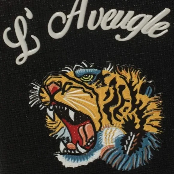 (CFL) Gucci Black Coated Canvas L'Aveugle Par Amour iPhone 7 Case, New in Box